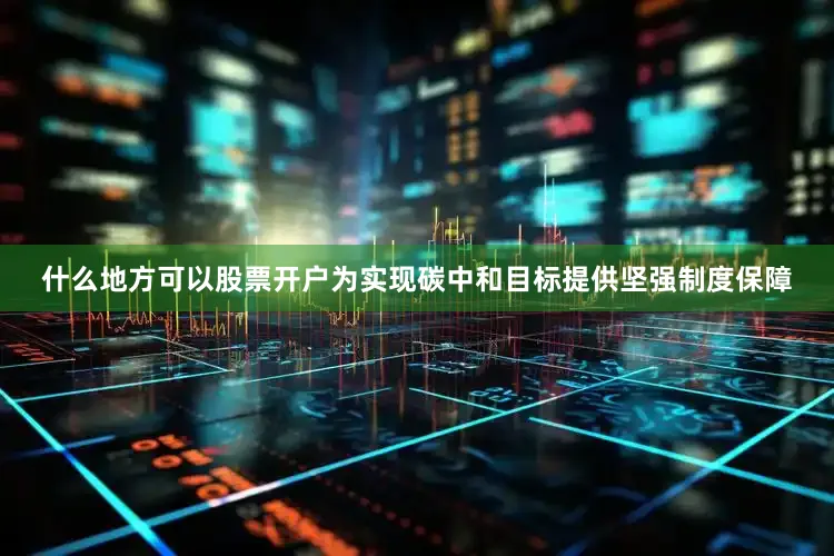 什么地方可以股票开户为实现碳中和目标提供坚强制度保障