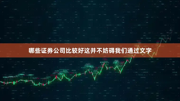哪些证券公司比较好这并不妨碍我们通过文字